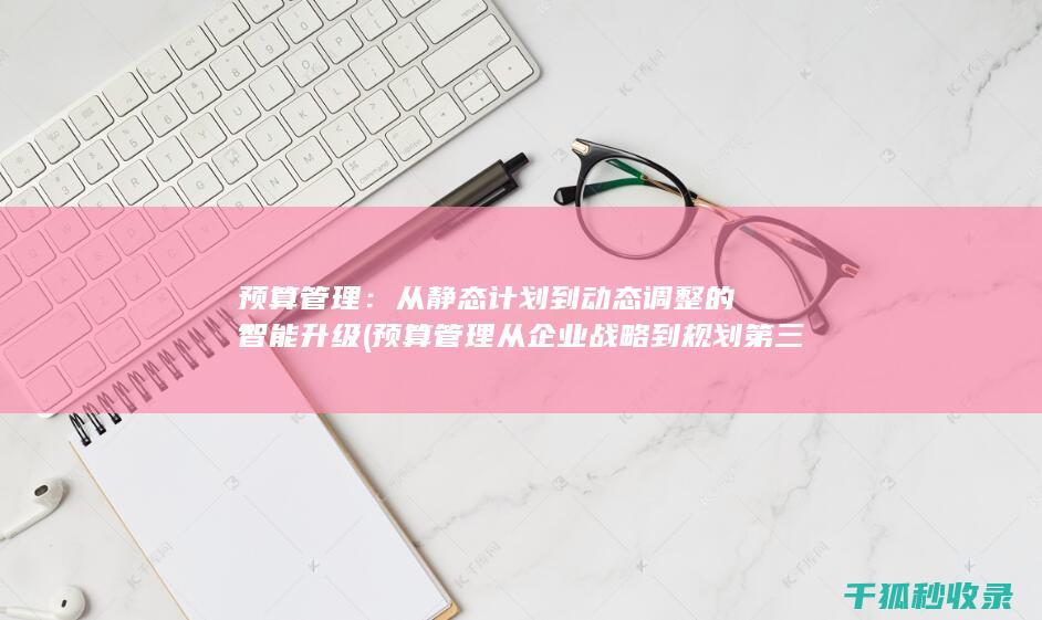 预算管理：从静态计划到动态调整的智能升级 (预算管理从企业战略到规划第三版)
